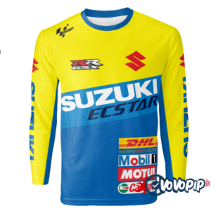 SUZUKI YELLOW-BLUE Full Sleeve Round Neck T-Shirt price in bd