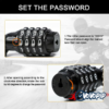 Motorbike Helmet Cable Password Bicycle Lock price in bangladesh