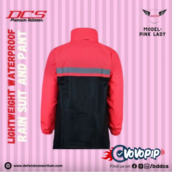 DCS Ladies Premium Raincoat (Pink) price in bangladesh