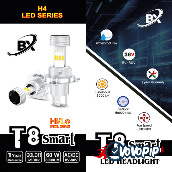 BIKE X T8 Smart LED Headlight H4 Price in BD